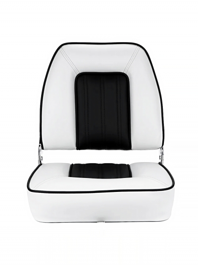 Складное сидение для лодки Marine Seat, черно-белое, 41 см-1
